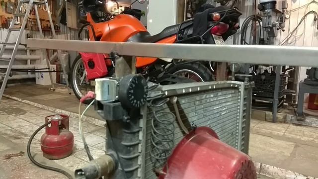 Обогреватель в гараж . Газовая печка смотреть онлайн