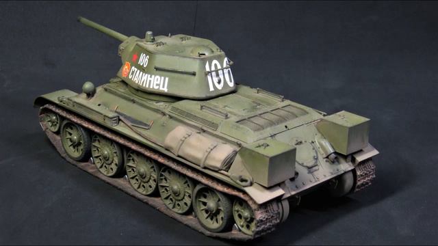 ZVEZDA 1/35 T-34/76 1942 Soviet medium tank plastic model kit смотреть онлайн