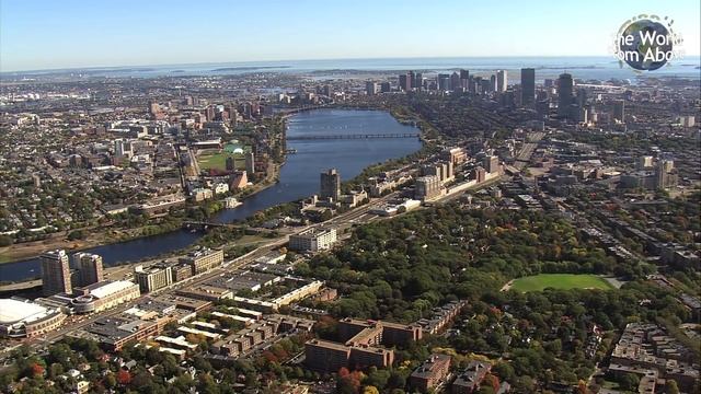 City of Boston, Massachusetts from Above in High Definition (HD) смотреть онлайн