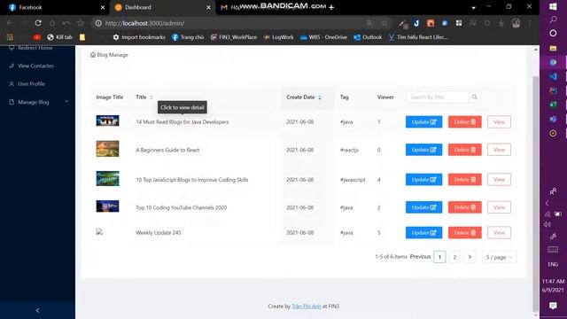 Manage Blog with first react typescript app + spring boot смотреть онлайн