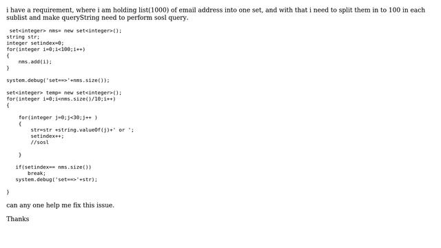 Salesforce: I need to split larger set list into samller chunks смотреть онлайн