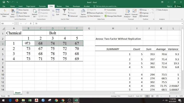 Randomized Complete Block Design using Excel смотреть онлайн
