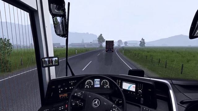New Travego 16 SHD [Alps And Heavy ⛈️ Rain] | Ets 2 Bus Mod 1.47 Gameplay | [?2K Ultra Graphics] смотреть онлайн