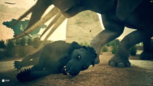 Miocene Elephant Kill Black Machairodus смотреть онлайн