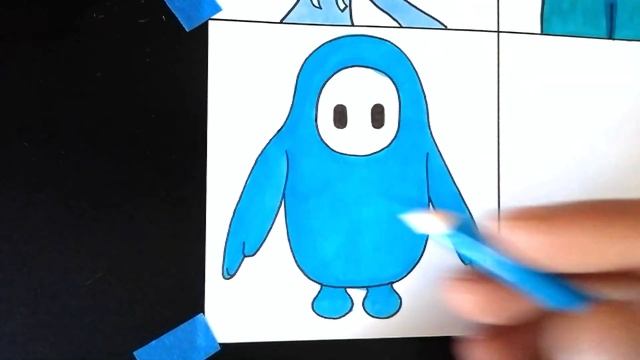 Dibujo sólo PERSONAJES AZULES ?POPPY PLAYTIME - ROBLOX - FNF - AMONG US - FALL GUYS смотреть онлайн