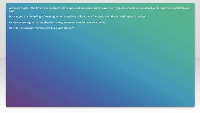 Should I Compile My Application Inside of a Docker Image смотреть онлайн