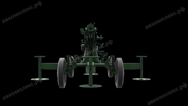 3D модель - Пушка 52-К смотреть онлайн
