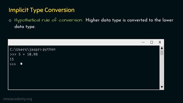 Implicit Type Conversion in Python смотреть онлайн
