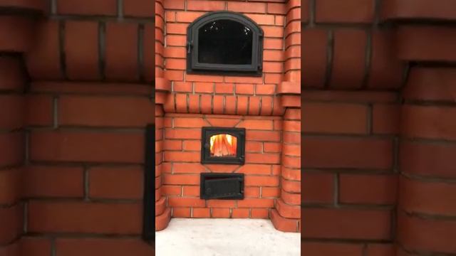 Печь Ладога с духовкой, первый розжиг смотреть онлайн