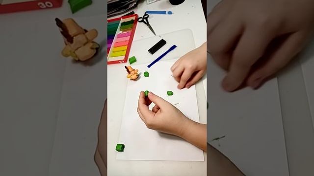 Крипер из пластилина. Своими руками. МК смотреть онлайн
