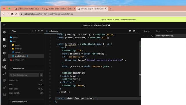 Hook 4/100 - Building useFetch Hook смотреть онлайн