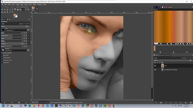 GIMP - How to Hand Colorize a Photo Using GIMP смотреть онлайн
