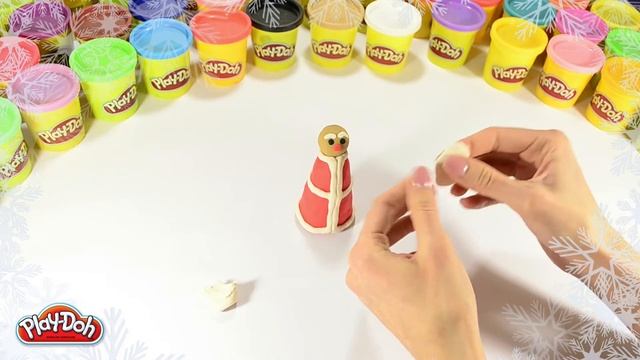 Play-Doh Russia Как слепить Деда Мороза из пластилина Play-Doh