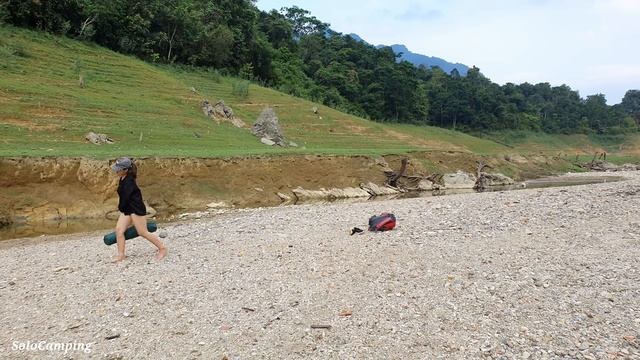 Young Girl Camping During Rainy Season, Relaxing In Tent With Nature Sound - SoloCamping