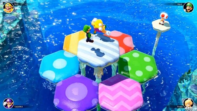 Mario Party Superstars Minigame: Mushroom Mix-Up 4 Player Netplay 60fps