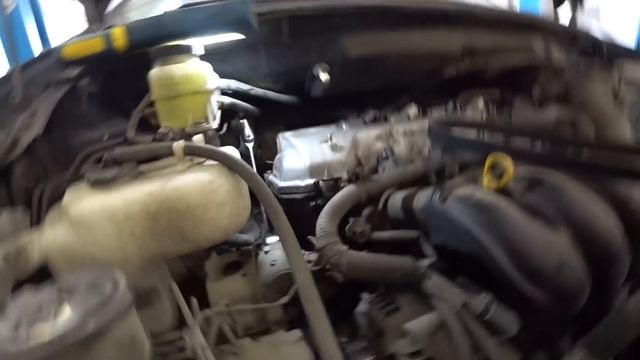 Toyota WISH 2003г.в. 1ZZ-FE. Замена обводного ремня. смотреть онлайн