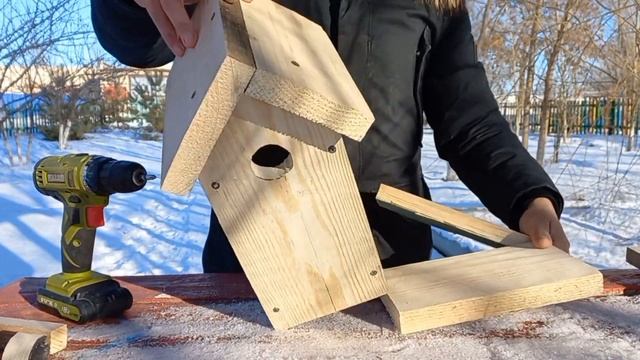 Как сделать деревянный скворечник #своимируками / Құстарға ұя жасау-сауапты іс