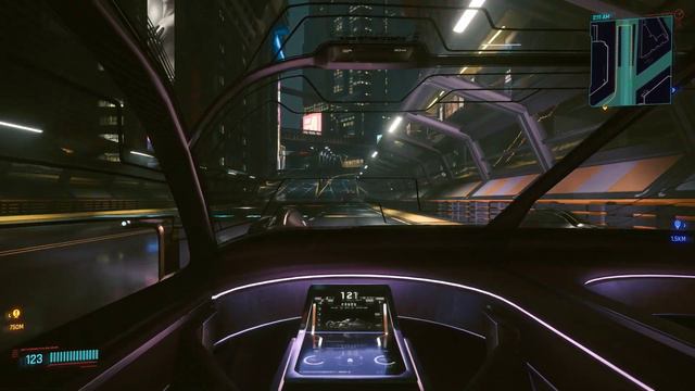 Slow Drive around Night City Cyberpunk 4k RTXON PC смотреть онлайн