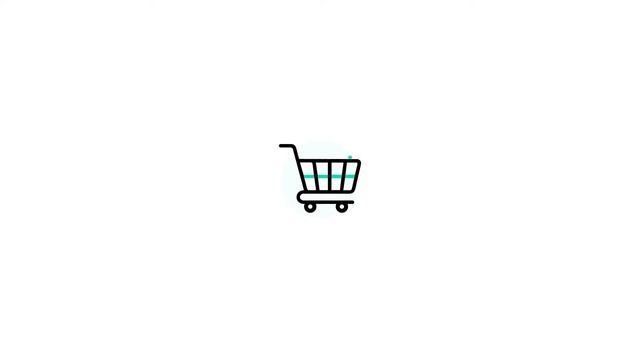 Shopping cart icon Lottie JSON animation смотреть онлайн