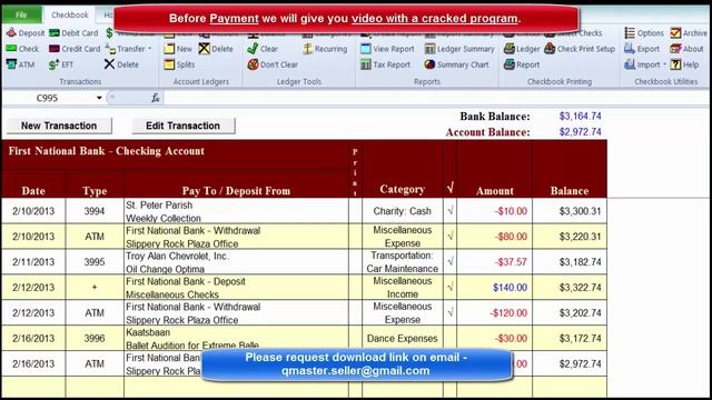 Checkbook For Excel 6 1a CRACK смотреть онлайн