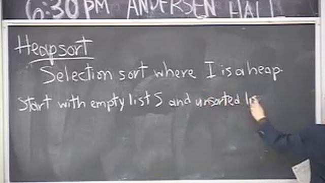 Lecture 29: Insertion Sort | Selection Sort | Heap Sort | Merge Sort смотреть онлайн