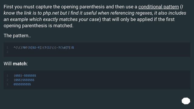 regex matching char only if a specific char appeared before (conditional regex) смотреть онлайн