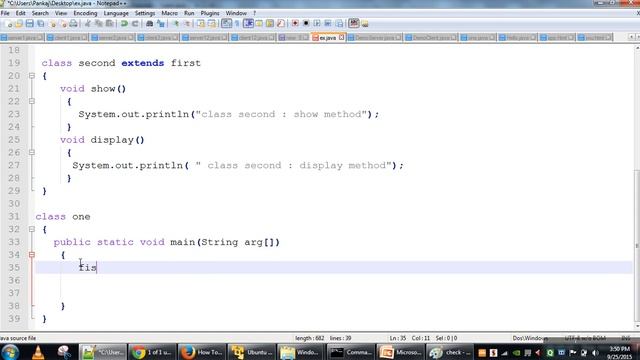 Run time polymorphism or Dynamic method dispatch in Java смотреть онлайн