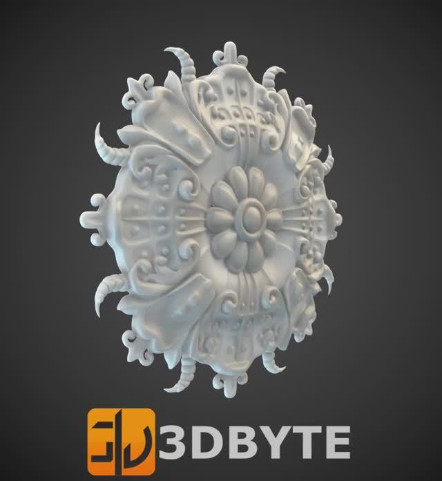 #3dmodel - Round #decor 21 || Круглый декор 21 #3dbyte  #3dprint