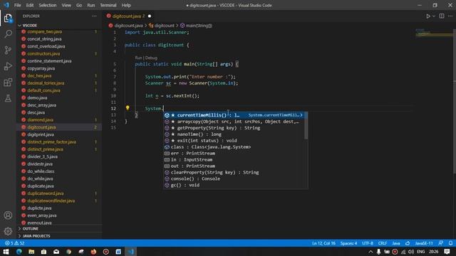 Write a Java program that reads an positive integer and count the number of digits the number смотреть онлайн