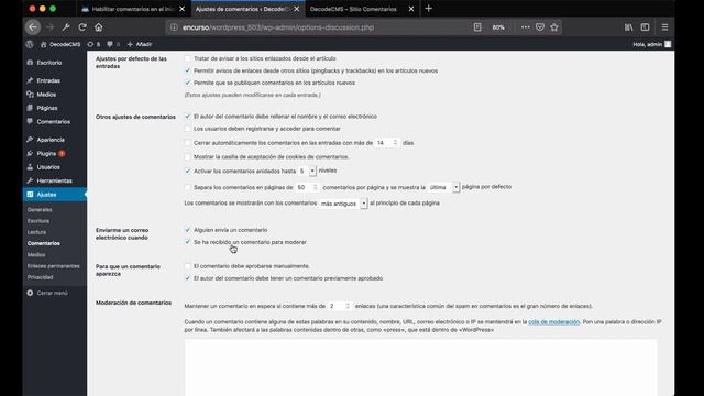 Habilitar comentarios en el inicio de WordPress смотреть онлайн