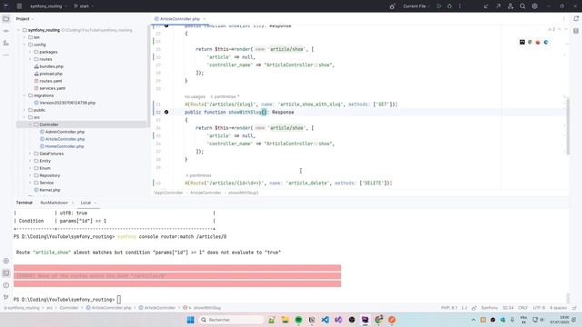 Tout savoir sur le ROUTING dans Symfony смотреть онлайн