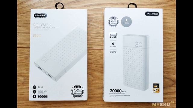 Внешние аккумуляторы LAZA N02 10000mah и LAZA N03 20000mah. Дёшево и сердито. | #Обзор смотреть онлайн