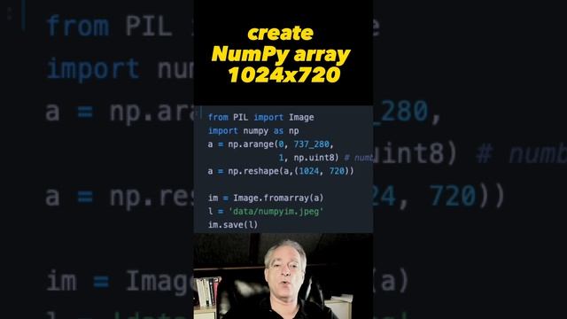 Save NumPy array as image with PIL library #python #numpy #pillow смотреть онлайн