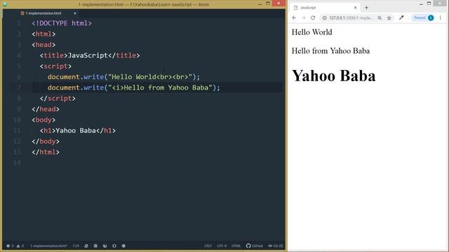 Add Html Tags in JavaScript Tutorial in Hindi / Urdu смотреть онлайн