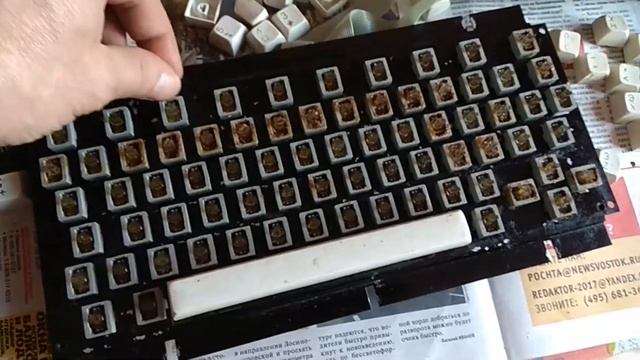 Компьютер БК 0010 Разборка и смазка клавиатуры смотреть онлайн