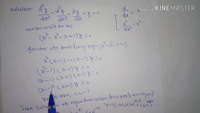 Linear Differential Equations With Constant Coefficients || Aux Equation has two equal roots смотреть онлайн
