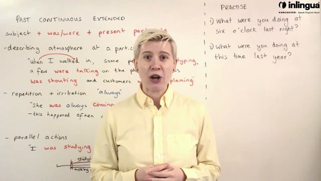 Past Continuous Extended - English Lessons with inlingua Vancouver смотреть онлайн