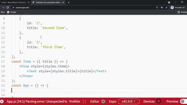 Flat List React Native Tutorial for Beginners - Build a React Native App [2021] смотреть онлайн