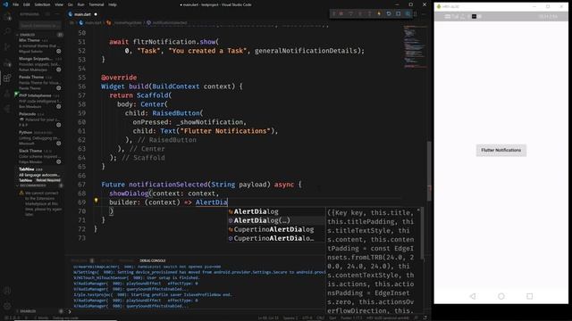 Flutter Local Notifications, Instant and Scheduled Offline Notifications in Flutter смотреть онлайн