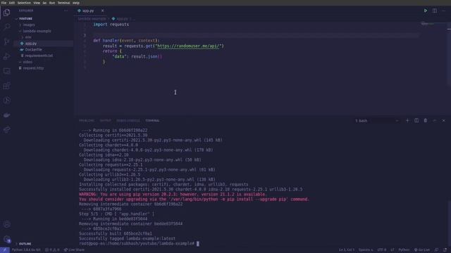 Create Lambda function with custom Docker image смотреть онлайн