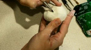 Лепим лицо куклы