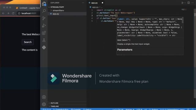 End-to-End python webscrapping application using Streamlit смотреть онлайн