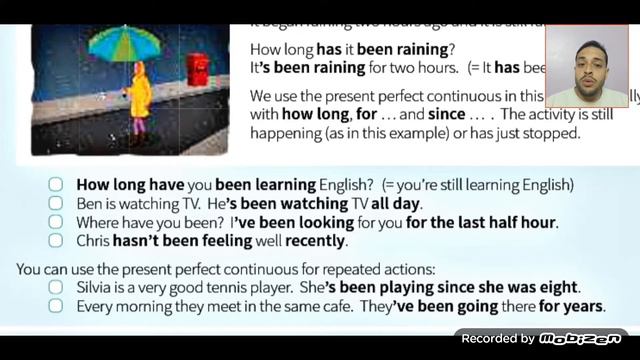 English Grammar in Useشرح كتاب-unit 9-present perfect continuous(I have been doing) and exercises смотреть онлайн