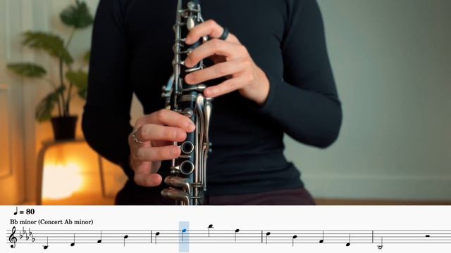 Bb Minor Arpeggio for Clarinet смотреть онлайн