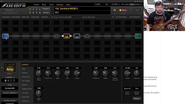 Amps of the Axe Fx III: Cornford MK50H II смотреть онлайн