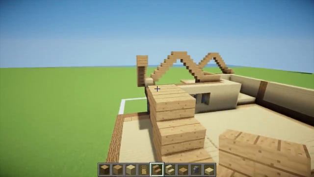Майнкрафт (Minecraft) - Как построить большой деревянный дом смотреть онлайн