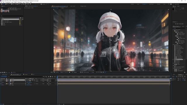 Stable Diffusion: Animated Wallpaper | Photoshop to After Effects (Speedart) смотреть онлайн