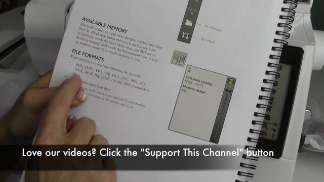 Husqvarna Viking Topaz 50 84 Embroidery Formats смотреть онлайн