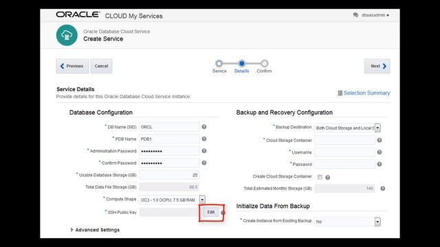 Create an Oracle Database Cloud Service Deployment смотреть онлайн