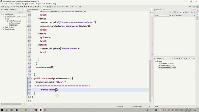 Simple Banking Program - OOP Principles in Java смотреть онлайн